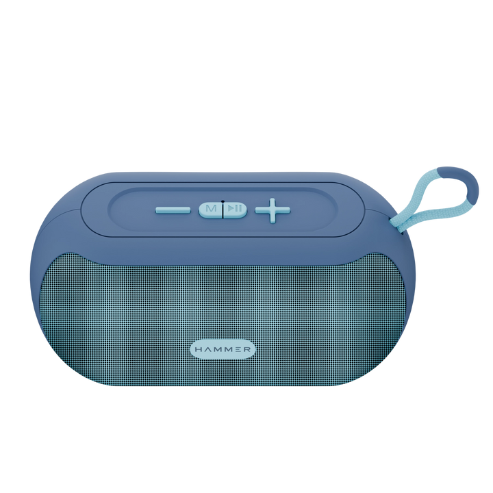 Hammer Wave 10W Bluetooth Speaker Upto 8 Hours Playtime, AUX & USB Port, Type-C with Hanging Loop