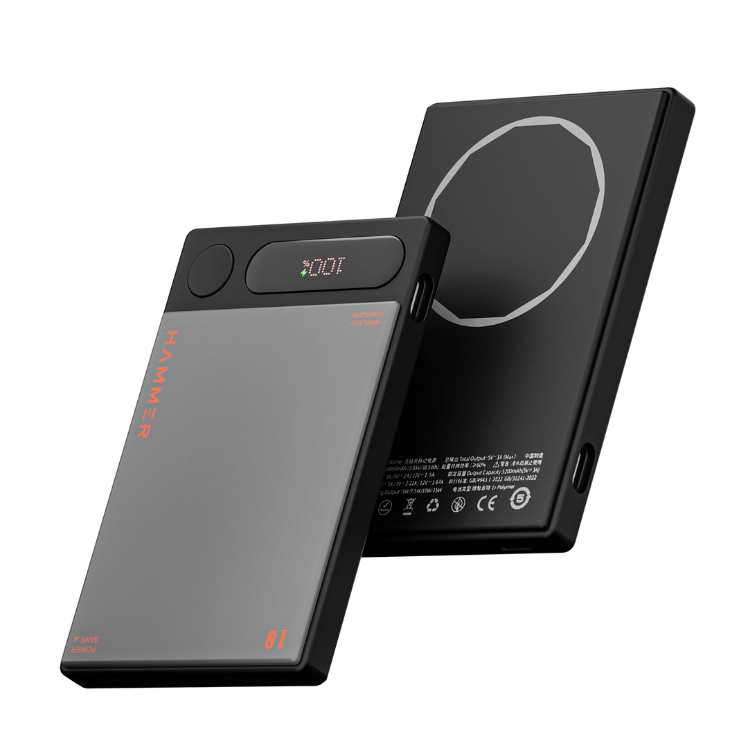 HAMMER Ultra ChargeZ30 MagSafe 10000 mAh Power Bank (Black)