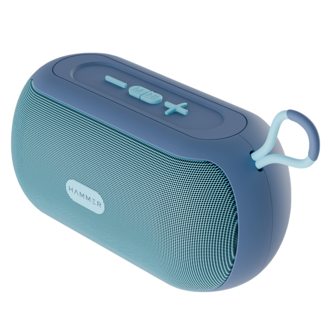 Hammer Wave 10W Bluetooth Speaker Upto 8 Hours Playtime, AUX & USB Port, Type-C with Hanging Loop