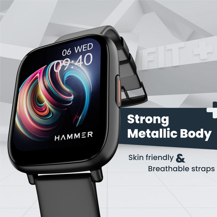 calling smart watch with strong metallic body