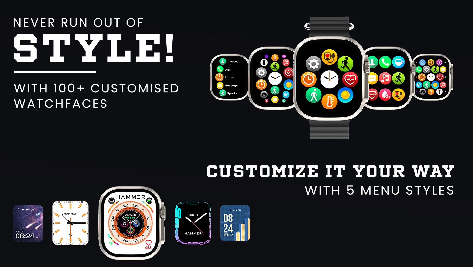 Hammer Ultra Classic Bluetooth Calling Smart Watch