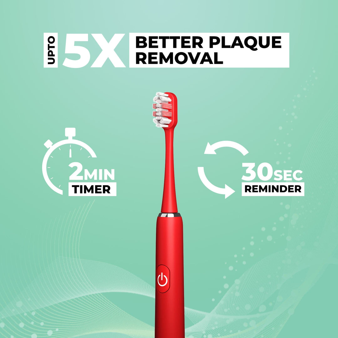 toothbrush with 5x better plaque removal