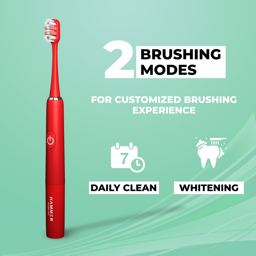 electronic toothbrush with 2 brushing modea
