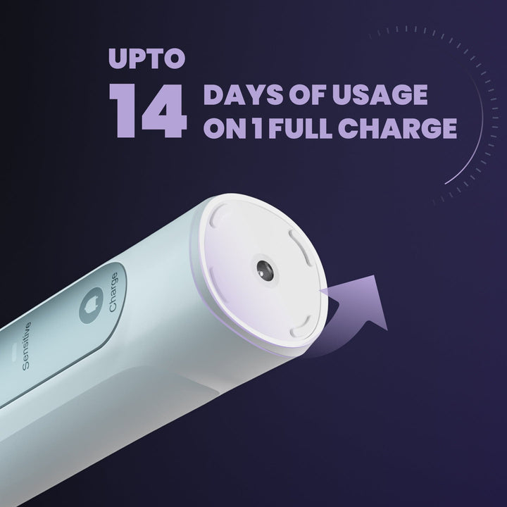 electric toothbrush with long lasting battery life