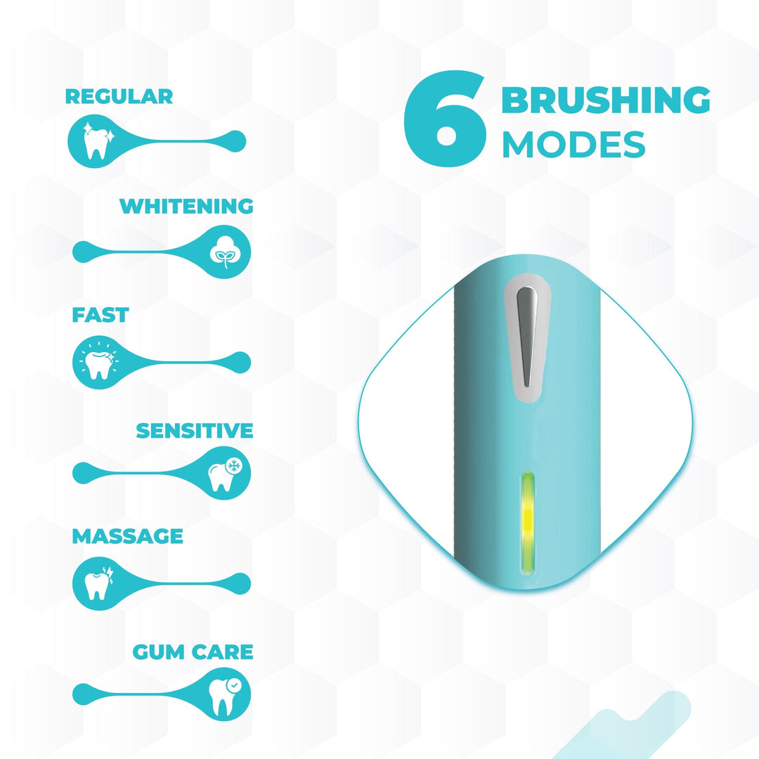 electric brush with 6 brushing modes