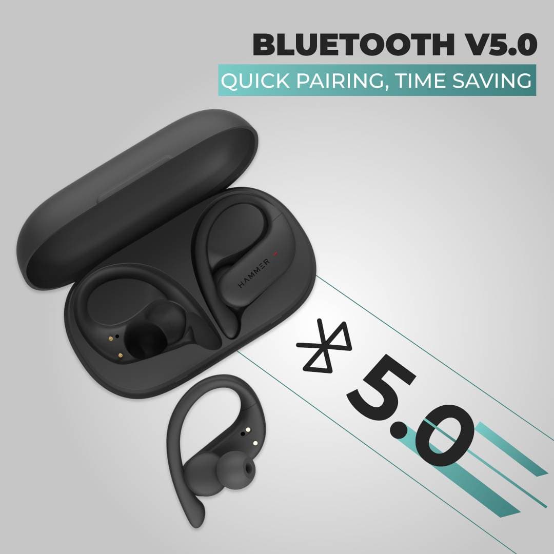 Hammer KO 2.0 Sports Truly Wireless Earbuds with Bluetooth 5.0 Type C