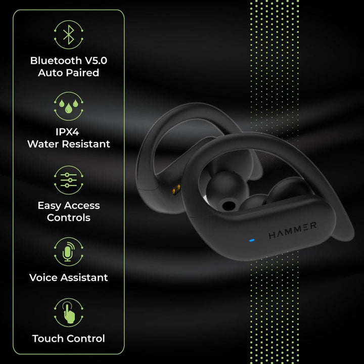 Hammer KO wireless earbuds with bluetooth 5.0