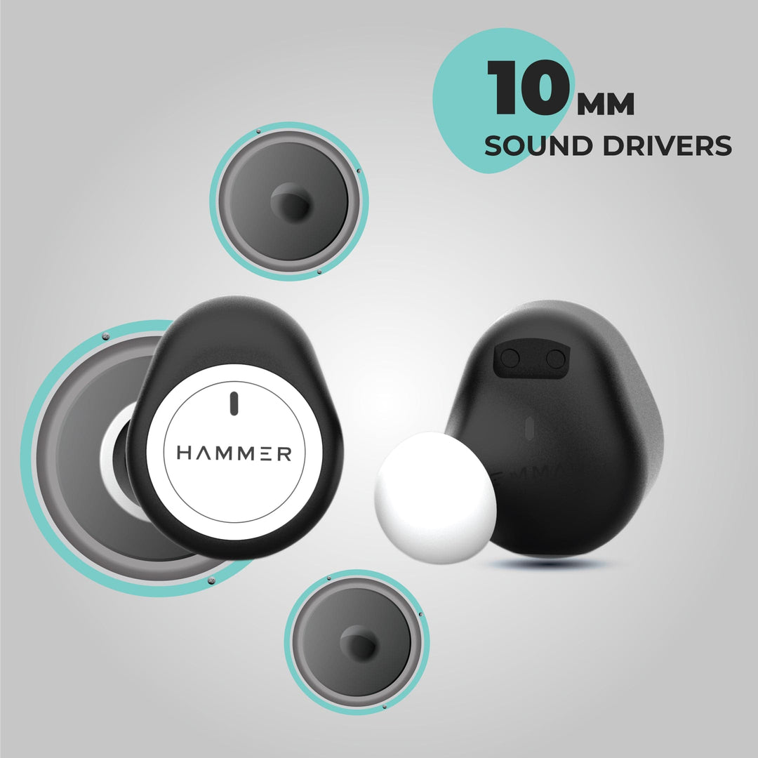 Hammer Airflow true wireless earbuds  10 mm drivers