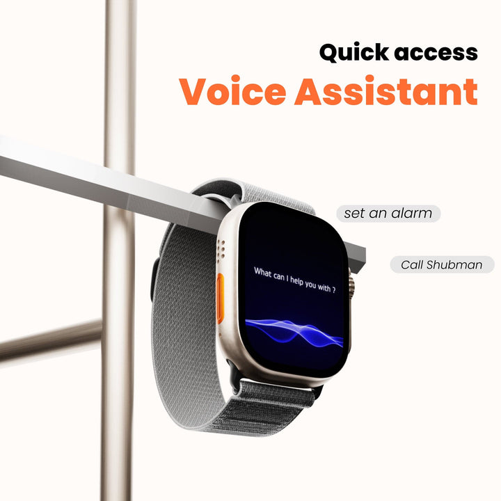 bluetooth calling smartwatch with voice assistant