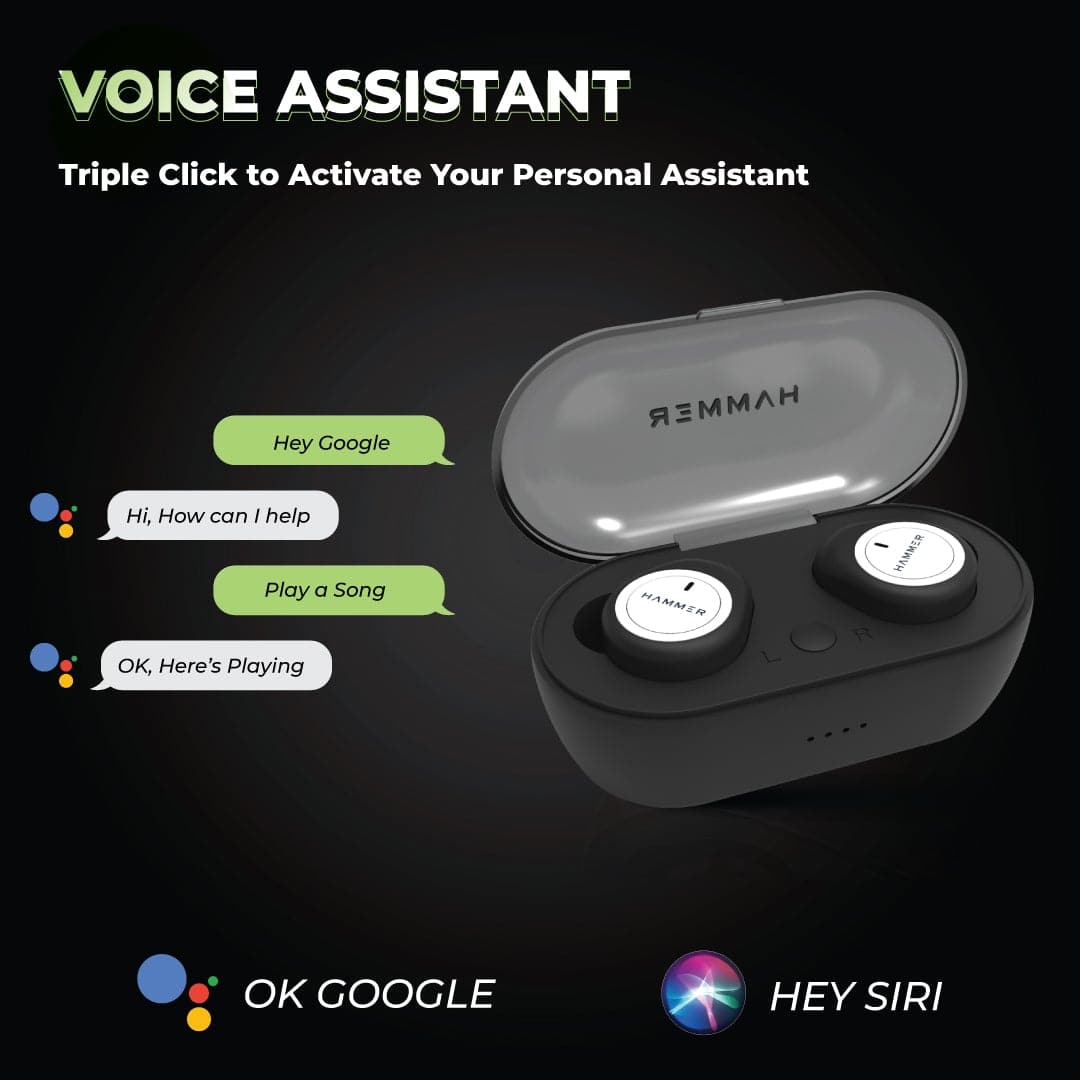 wireless earbuds with voice assistant